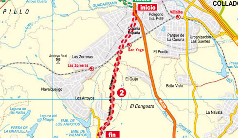 Mapa ruta Dehesas del Escorial
