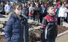 Los niños, protagonistas del acto
