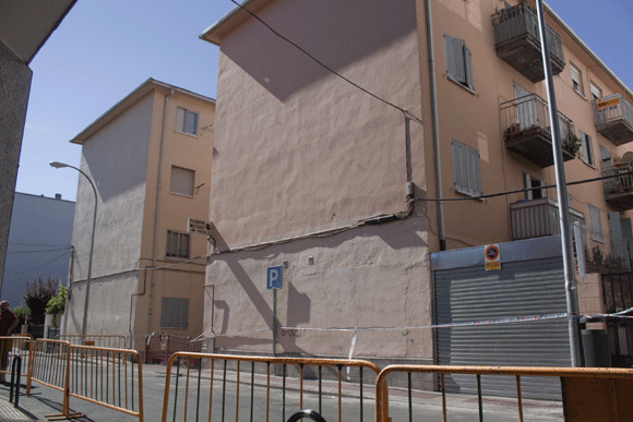 Imagen del edificio que tuvo que ser derribado por su situación de ruina