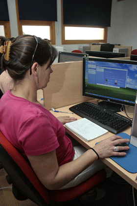 Imagen de uno de los talleres de teletrabajo celebrados en el Centro de Iniciativas