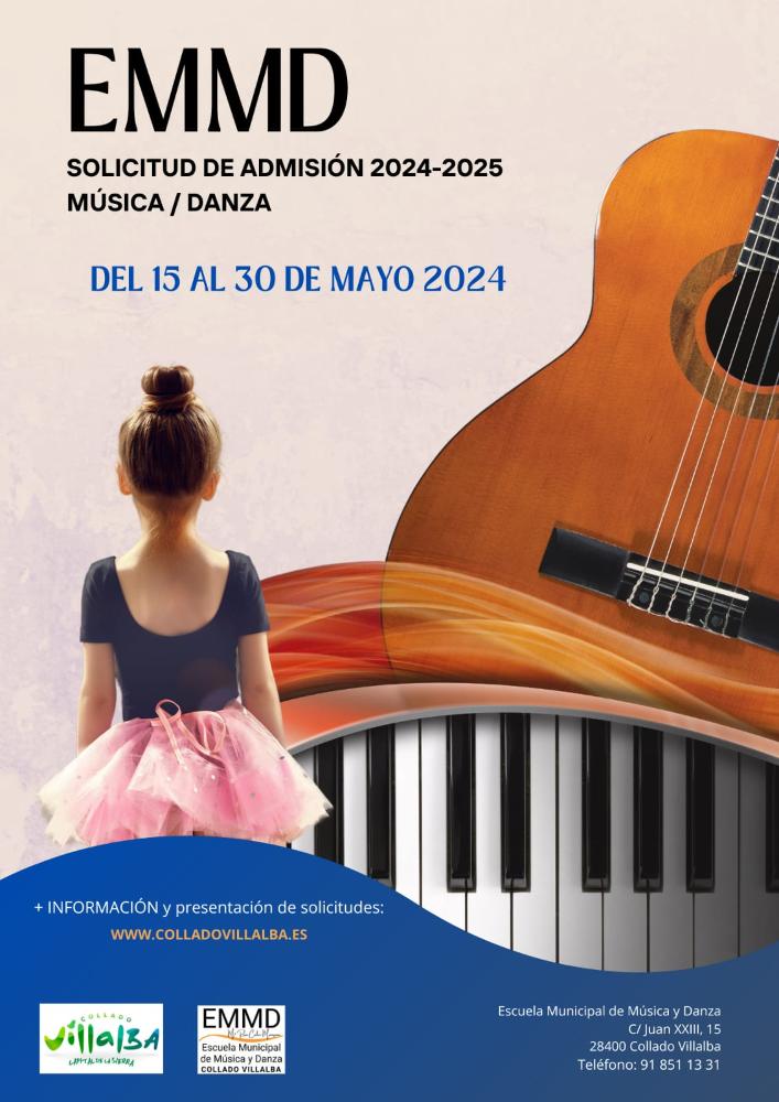 Imagen Solicitud de plazas para el próximo curso en la Escuela Municipal de Música y Danza