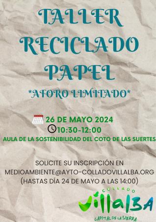 Taller Reciclado de papel