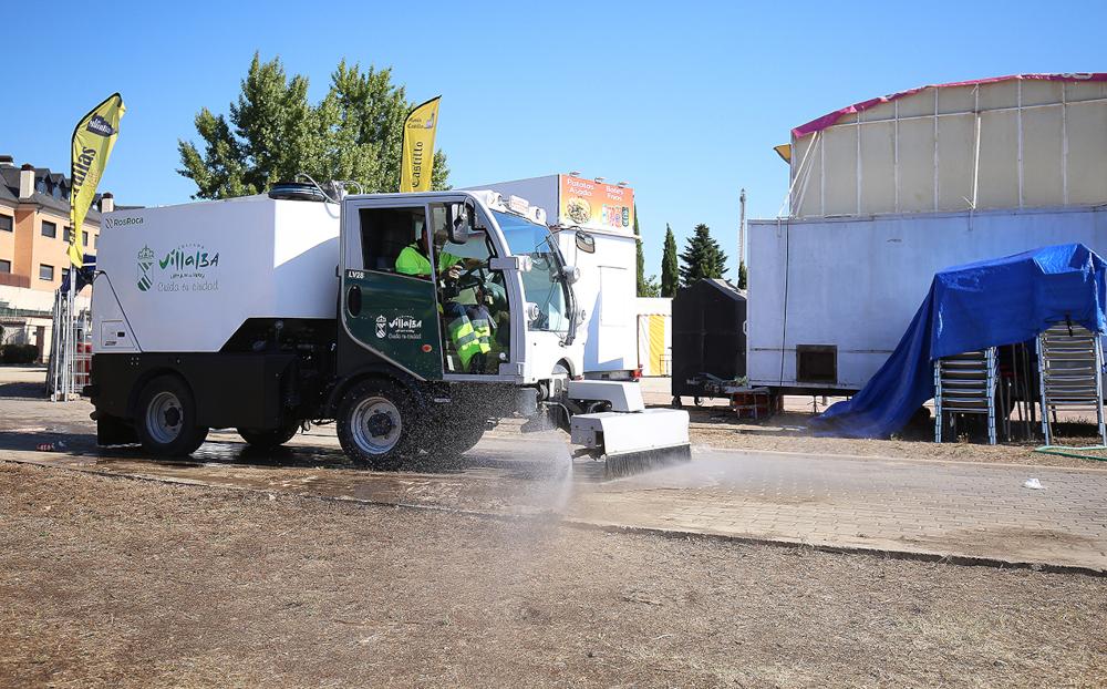 Imagen El Ayuntamiento de Collado Villalba refuerza el Servicio de limpieza, recogida de residuos y mantenimiento de jardines durante las fiestas