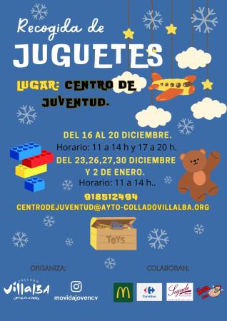 Recogida de juguetes solidaria en el Centro de Juventud de Collado Villalba