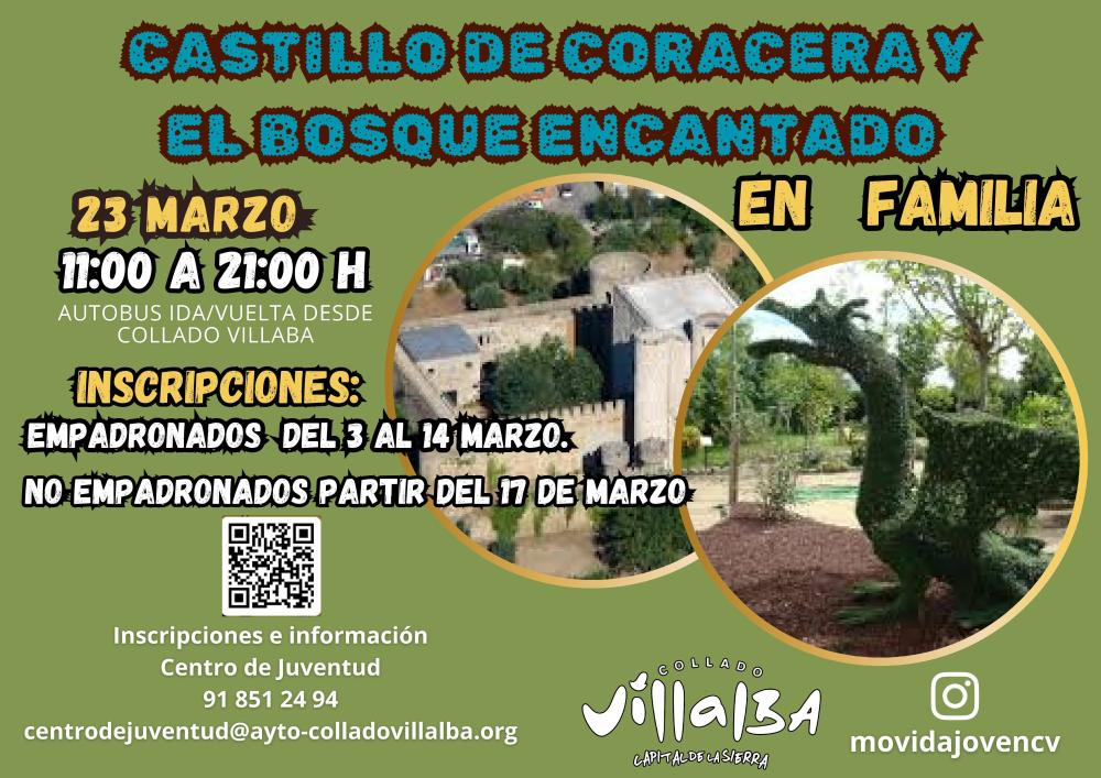 Imagen “Excursión en familia”, al Castillo de Coracera y el Bosque Encantado en San Martín de Valdeiglesias