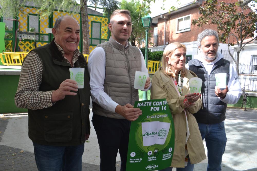 Imagen Gran éxito del proyecto de la reutilización de vasos  en las fiestas de El Gorronal de Collado Villalba