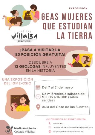 Imagen Exposición “GEAS, mujeres que estudian la Tierra”, en el Aula del Coto de las Suertes.