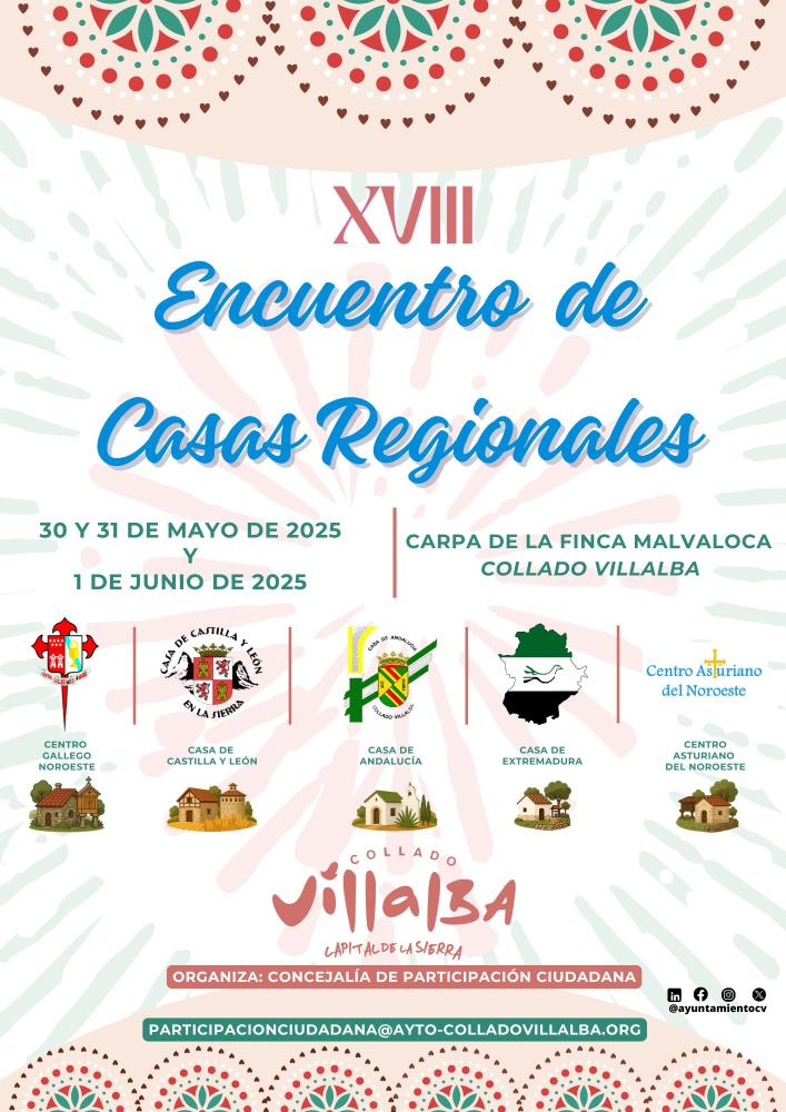 Imagen ‘XVIII Encuentro de Casas Regionales de Collado Villalba’, este fin de semana en la Carpa Malvaloca
