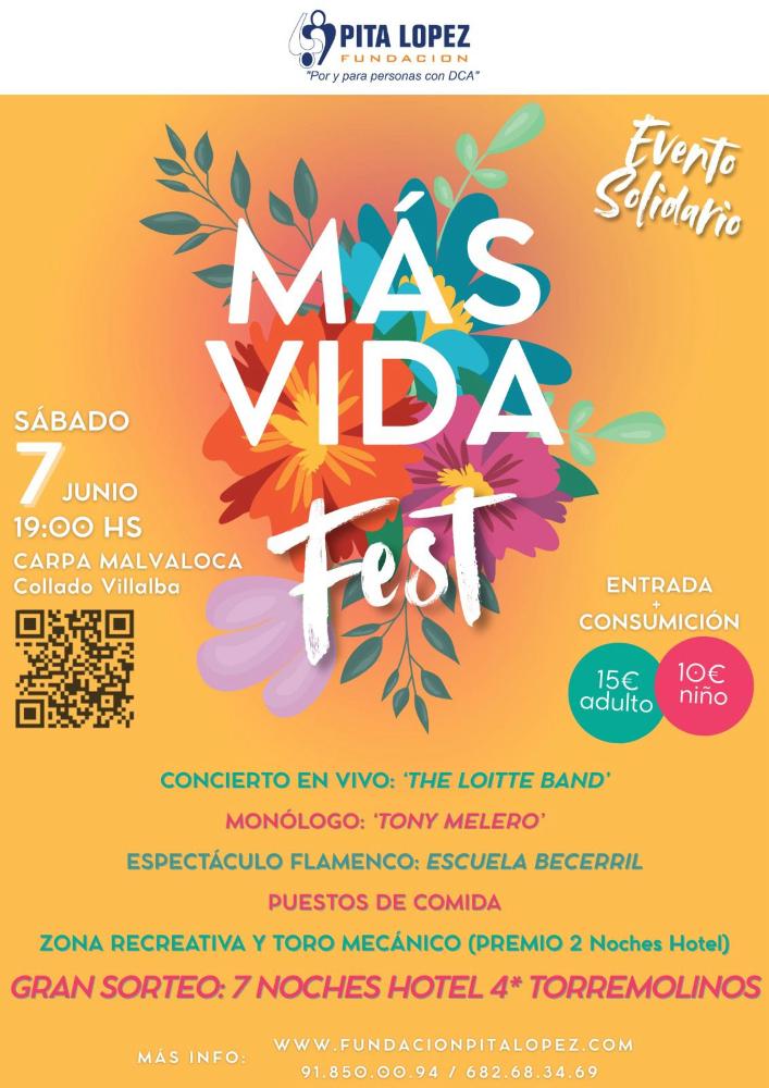 Imagen ‘Más vida Fest’, el sábado 7 de junio en la Carpa Malvaloca