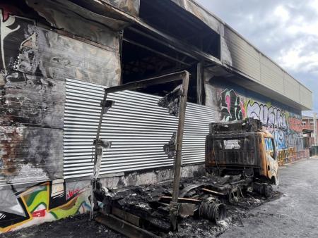 Imagen Arrancan los trabajos de reparación del Pabellón Polideportivo del colegio Miguel de Cervantes