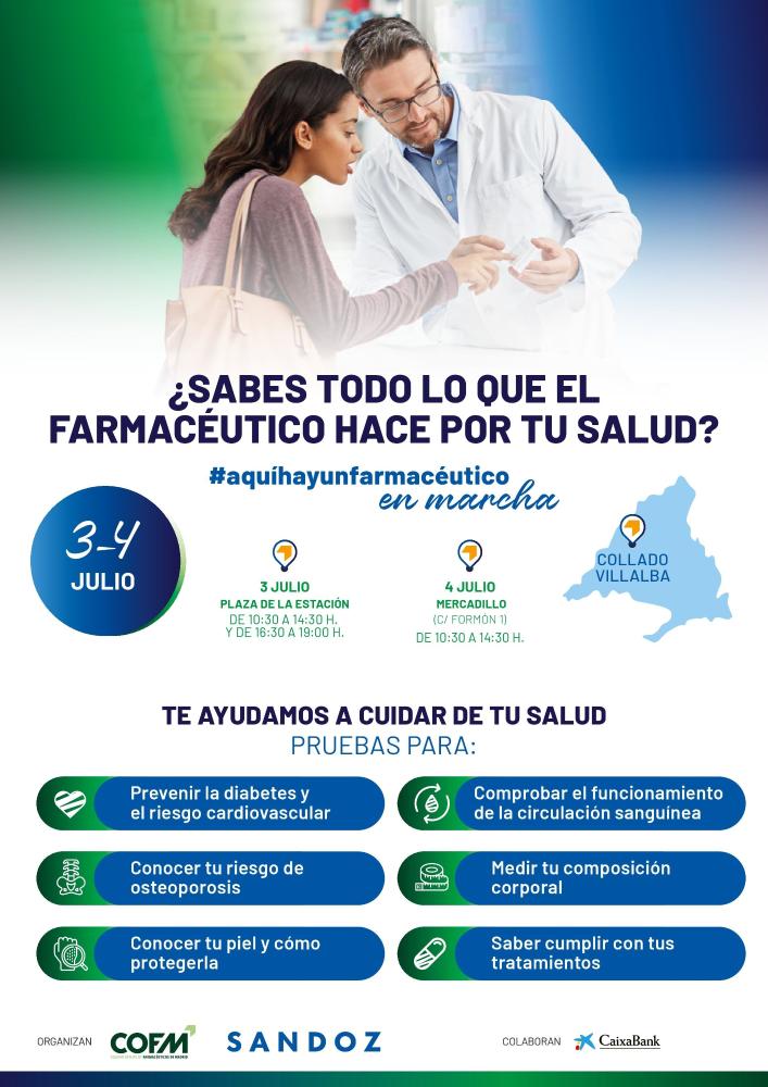 Imagen El bus de “Aquí hay un farmacéutico en marcha” llega a Collado Villalba para cuidar de la salud de los vecinos