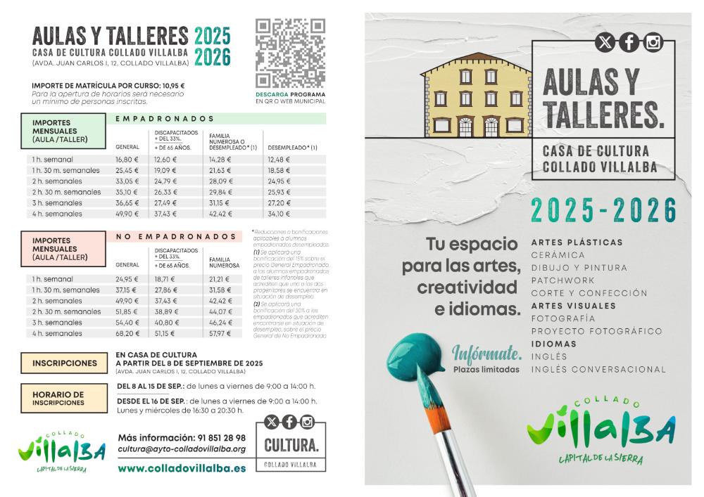 Imagen Abierto el plazo de inscripción en los nuevos talleres de la Casa de...