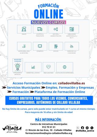 Imagen El Ayuntamiento de Collado Villalba consolida su apuesta por la formación online con más de 1.000 matrículas en lo que va de 2025