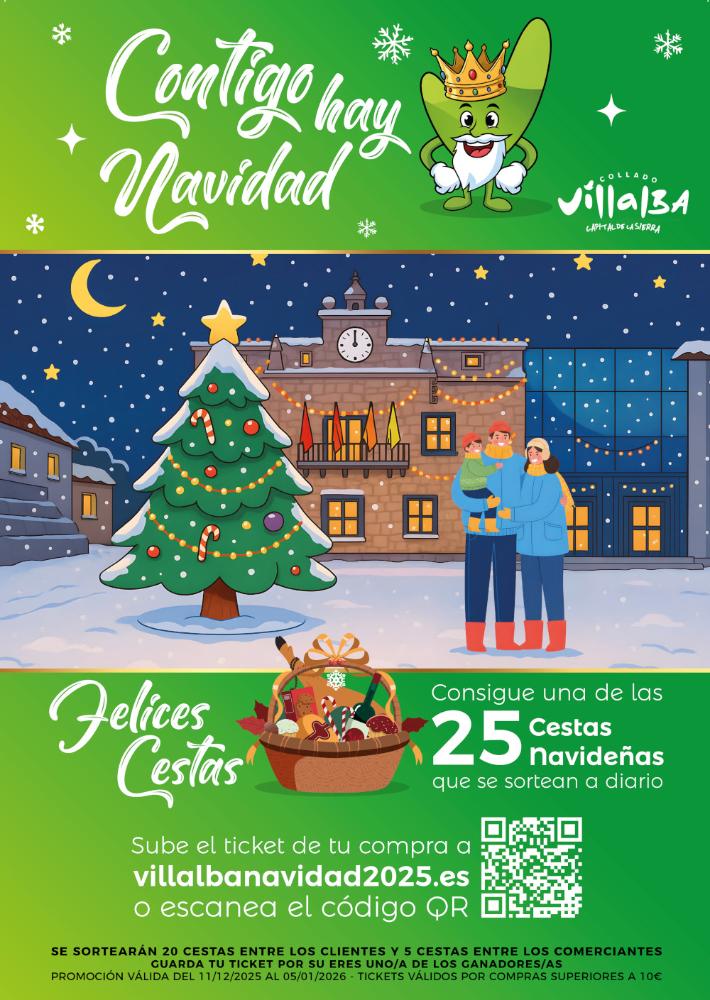 Imagen El Ayuntamiento de Collado Villalba impulsa la campaña navideña “Felices Cestas” para el comercio local