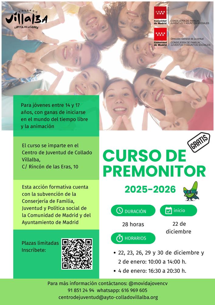 Imagen Abierto el plazo de inscripción para el Curso de Premonitor de Ocio y Tiempo Libre del Centro de Juventud