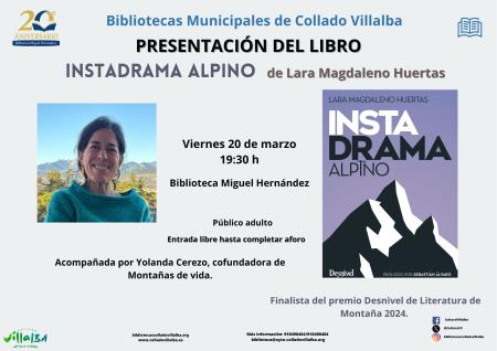 Presentación del libro "Instadrama alpino" escrito por Lara Magdaleno Huertas