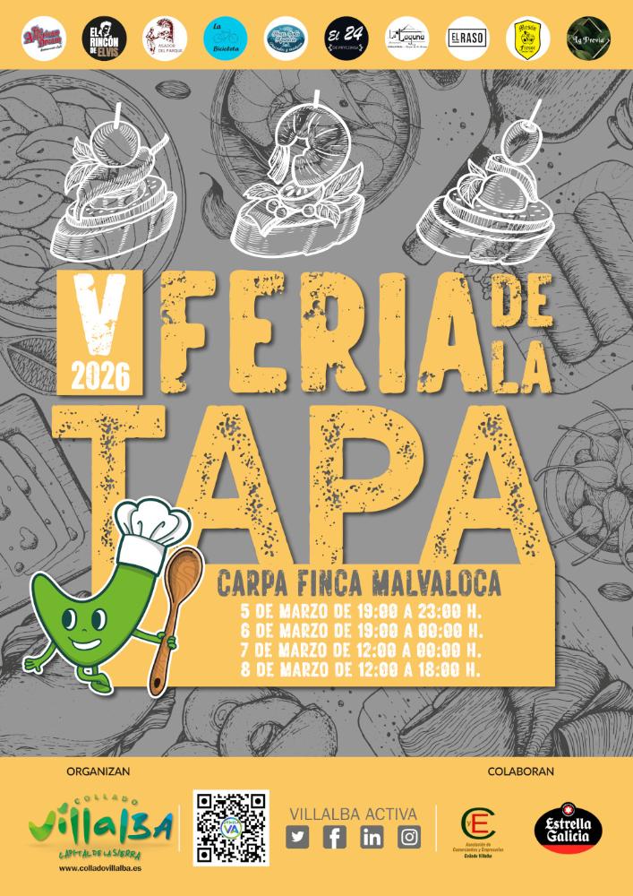 Imagen Tapas participantes Feria Tapa 2026 Collado Villalba