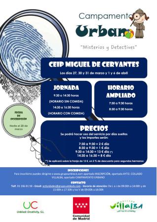 Imagen El colegio Miguel de Cervantes abrirá durante la Semana Santa durante los “Días sin Cole”