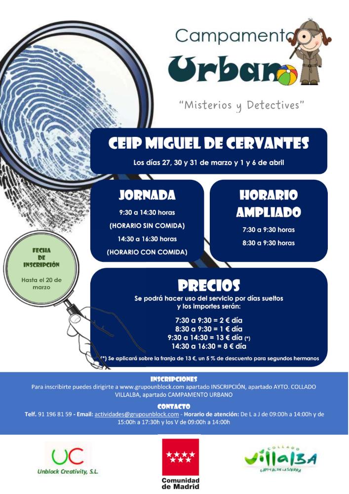 Imagen El colegio Miguel de Cervantes abrirá durante la Semana Santa durante los “Días sin Cole”