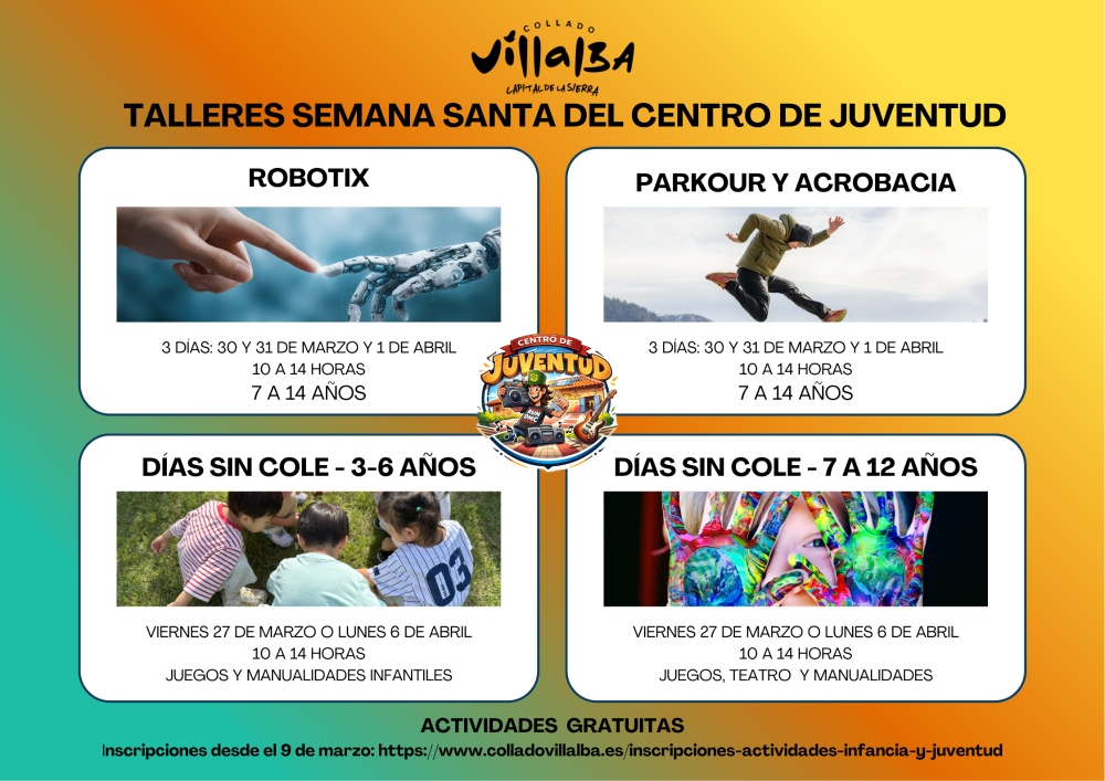 Imagen La Concejalía de Infancia y Juventud impulsa talleres gratuitos en Semana Santa para facilitar la conciliación familiar