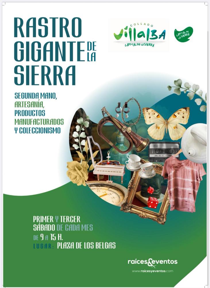 Imagen Vuelve el Rastro Gigante este sábado a la Plaza de Los Belgas de Collado...