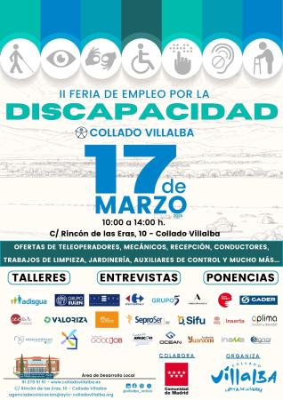 Imagen II Feria de Empleo por la Discapacidad de Collado Villalba, el 17 de marzo en el Centro de Iniciativas Municipales