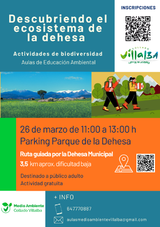 Imagen El Ayuntamiento invita a descubrir el ecosistema de la Dehesa con una ruta guiada gratuita