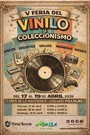 Imagen La Feria del Vinilo y Coleccionismo de Collado Villalba cumple su primer lustro, con expositores especializados y música en directo
