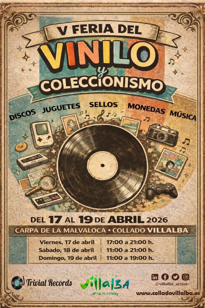 Imagen La Feria del Vinilo y Coleccionismo de Collado Villalba cumple su primer lustro, con expositores especializados y música en directo