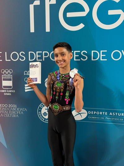 Imagen Eduardo Casula se proclama Subcampeón de España de Gimnasia Rítmica en categoría Infantil Masculino