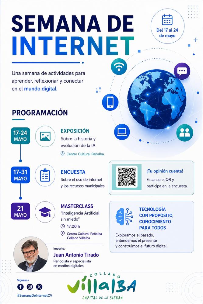 Imagen Semana de Internet del 17 al 24 de mayo, con actividades gratuitas