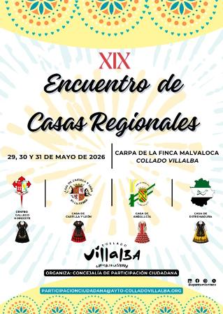 Imagen ‘XIX Encuentro de Casas Regionales de Collado Villalba’, este fin de semana en la Carpa Malvaloca