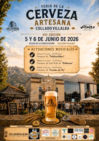 Imagen La Plaza de la Constitución acoge la Feria de la Cerveza Artesana de Collado Villalba, VillalBeer 2026, este fin de semana