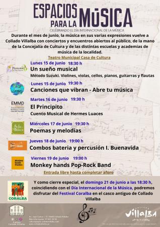 Imagen Collado Villalba se llena de música la próxima semana con la celebración de los festivales  ‘Espacios para la música’ y Coralba 2026