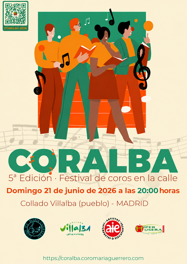 Imagen Más de 700 voces llenarán de música el casco antiguo de Collado Villalba en la quinta edición del festival Coralba