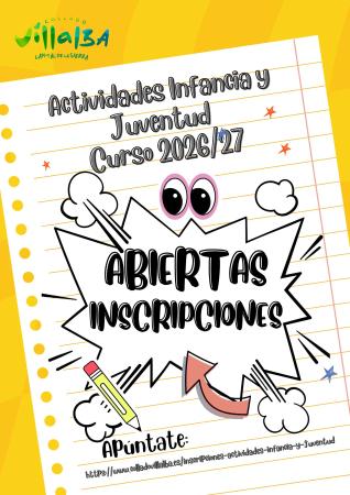 Imagen El Área de Infancia y Juventud adelanta las inscripciones para los talleres del curso 2026/2027