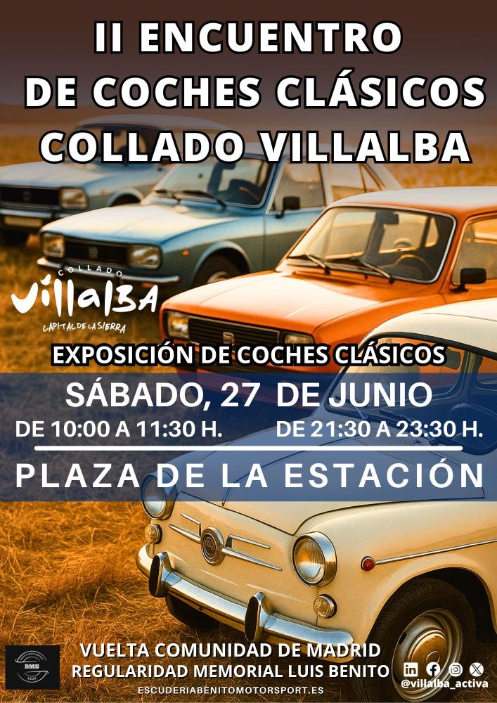 Imagen II Encuentro de Coches Clásicos de Collado Villalba, este sábado en la Plaza de la Estación