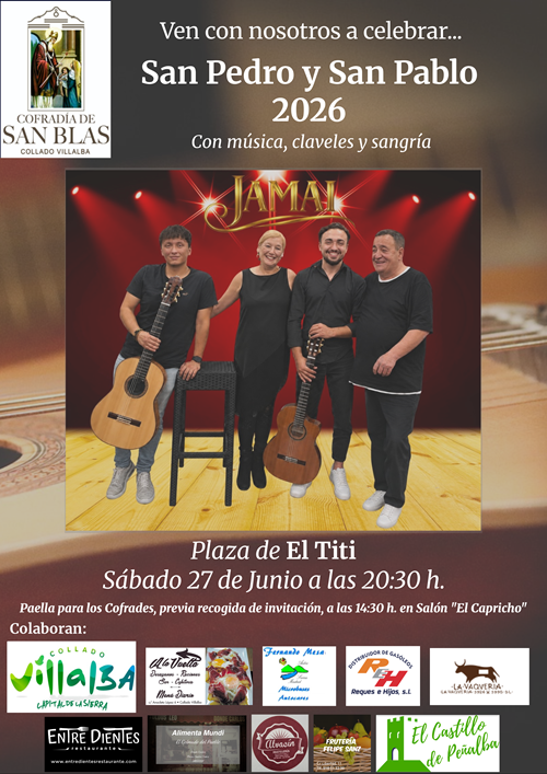 Imagen Fiesta de San Pedro y San Pablo este sábado en Collado Villalba Pueblo