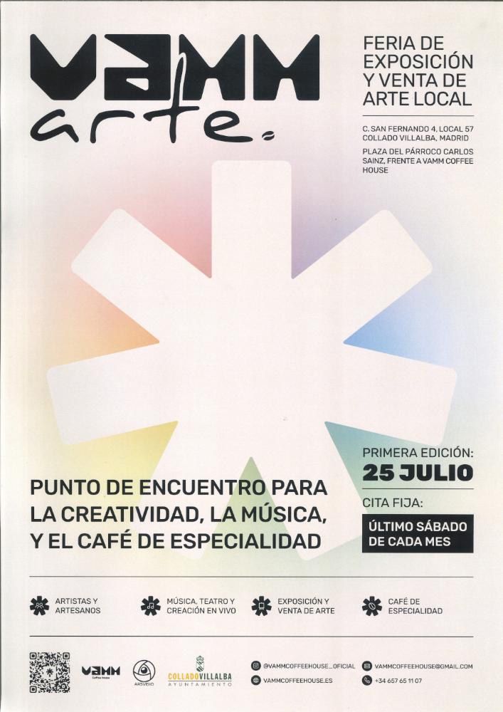 Imagen Primera edición de la Feria “Vamm Arte” el sábado 25 de julio en Collado Villalba