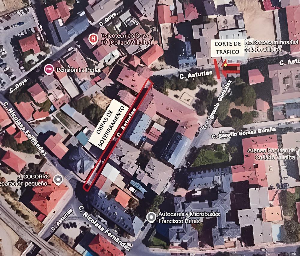 Imagen Corte al tráfico de la calle Asturias por las obras de soterramiento...