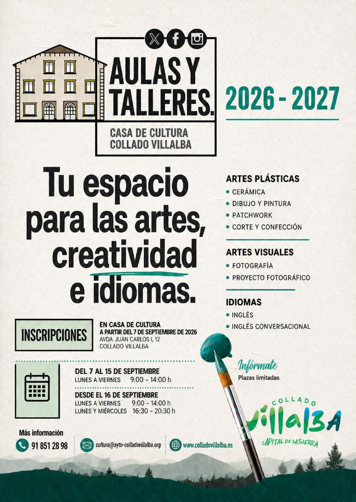 Imagen La Casa de Cultura abre el plazo de inscripción en los Talleres del...