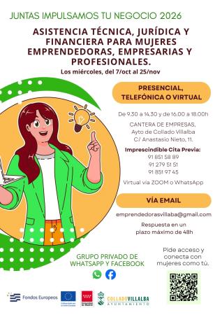 Imagen Campaña ‘Juntas impulsamos tu negocio 2026’ para apoyar a emprendedoras y empresarias