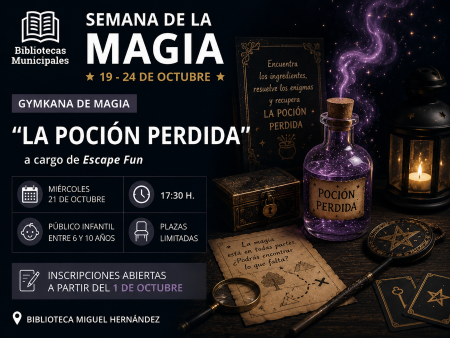 Semana de la magia "La poción perdida" a cargo de Escape Fun