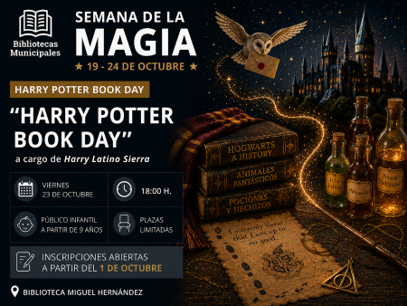 Semana de la magia: "Harry Potter Book Day" a cargo de Harry Latino Sierra