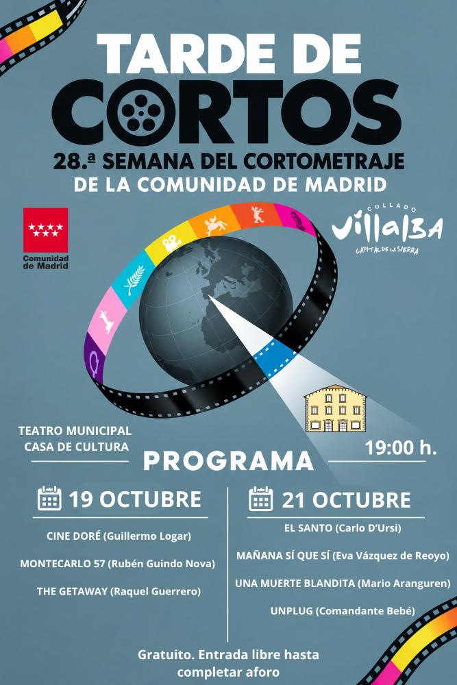 ‘Tarde de Cortos’ en la Casa de Cultura de Collado Villalba