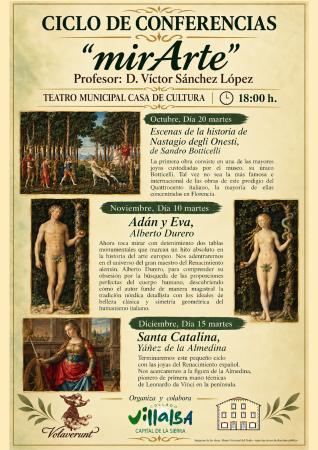 Imagen Conferencia del ciclo 'mirArte' el martes 20 de octubre
