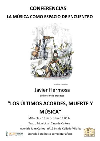 cartel conferencias de musica 18 de octubre